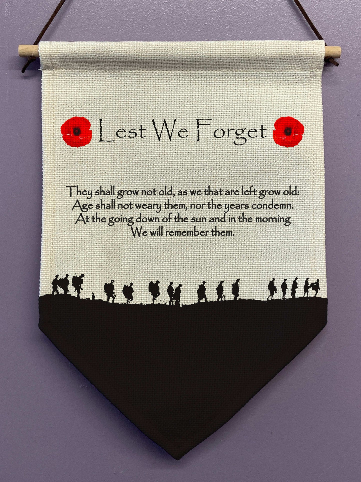 Lest We Forget Linen Bunting - shopquality4u