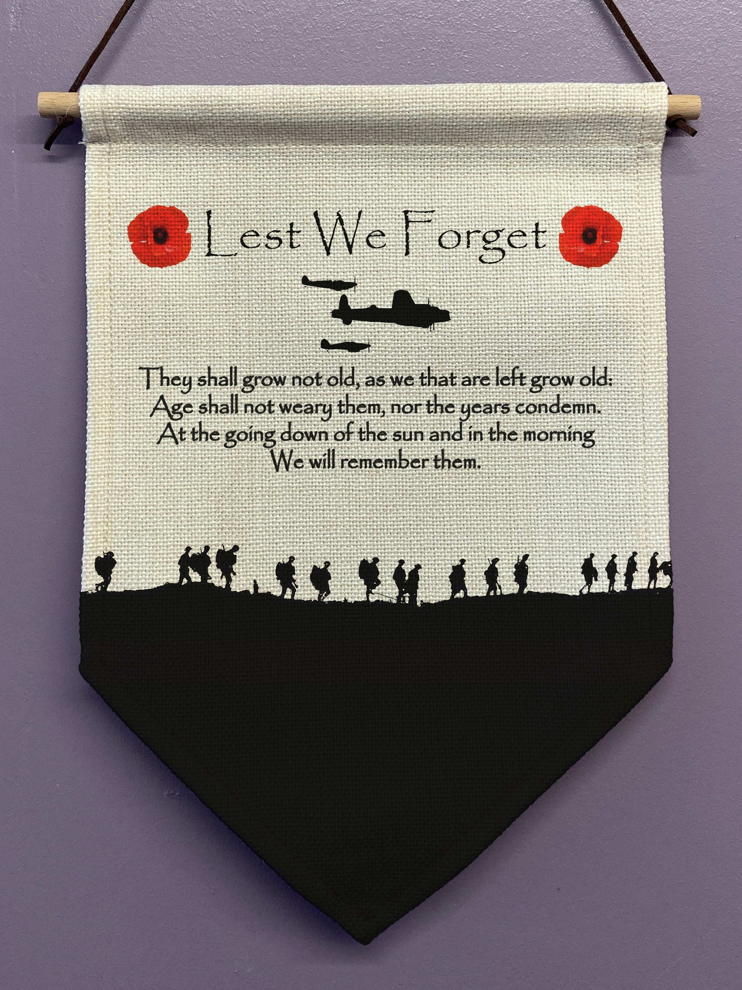 Lest We Forget Linen Bunting - shopquality4u