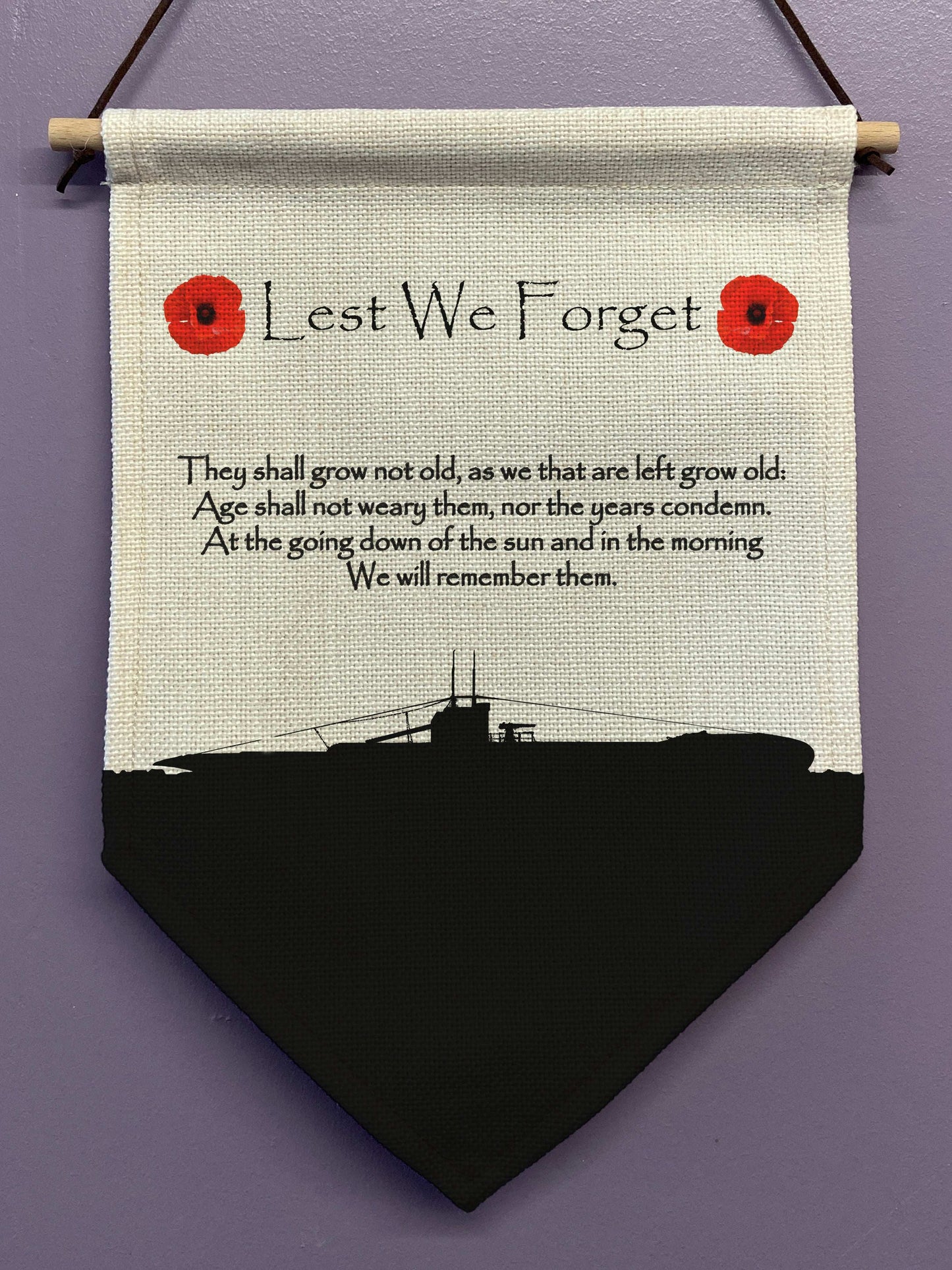 Lest We Forget Linen Bunting - shopquality4u