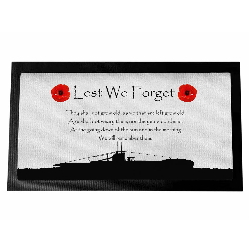 Military Poppy White Background Bar Runner - shopquality4u