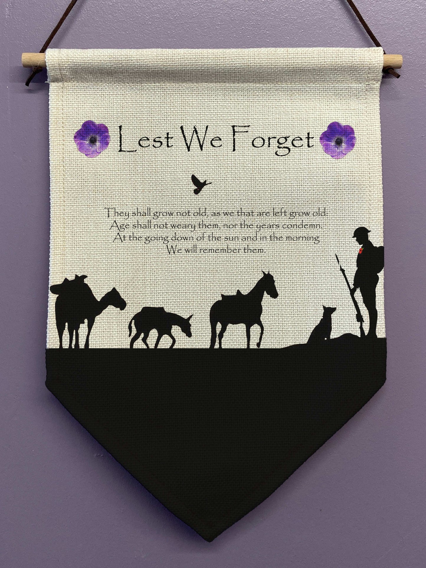 Lest We Forget Linen Bunting - shopquality4u