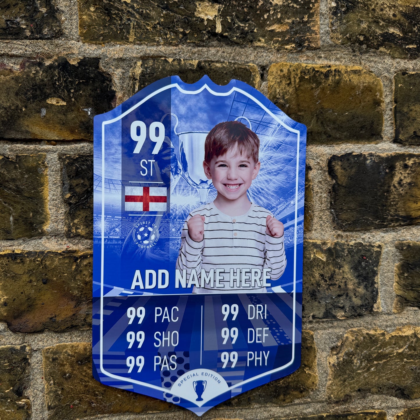 Special Edition Football Card Player Stats