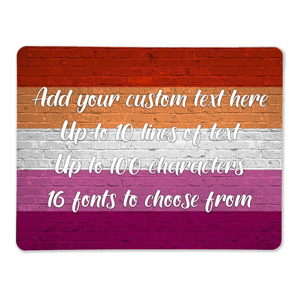 Lesbian Pride Flag Place Mat - shopquality4u