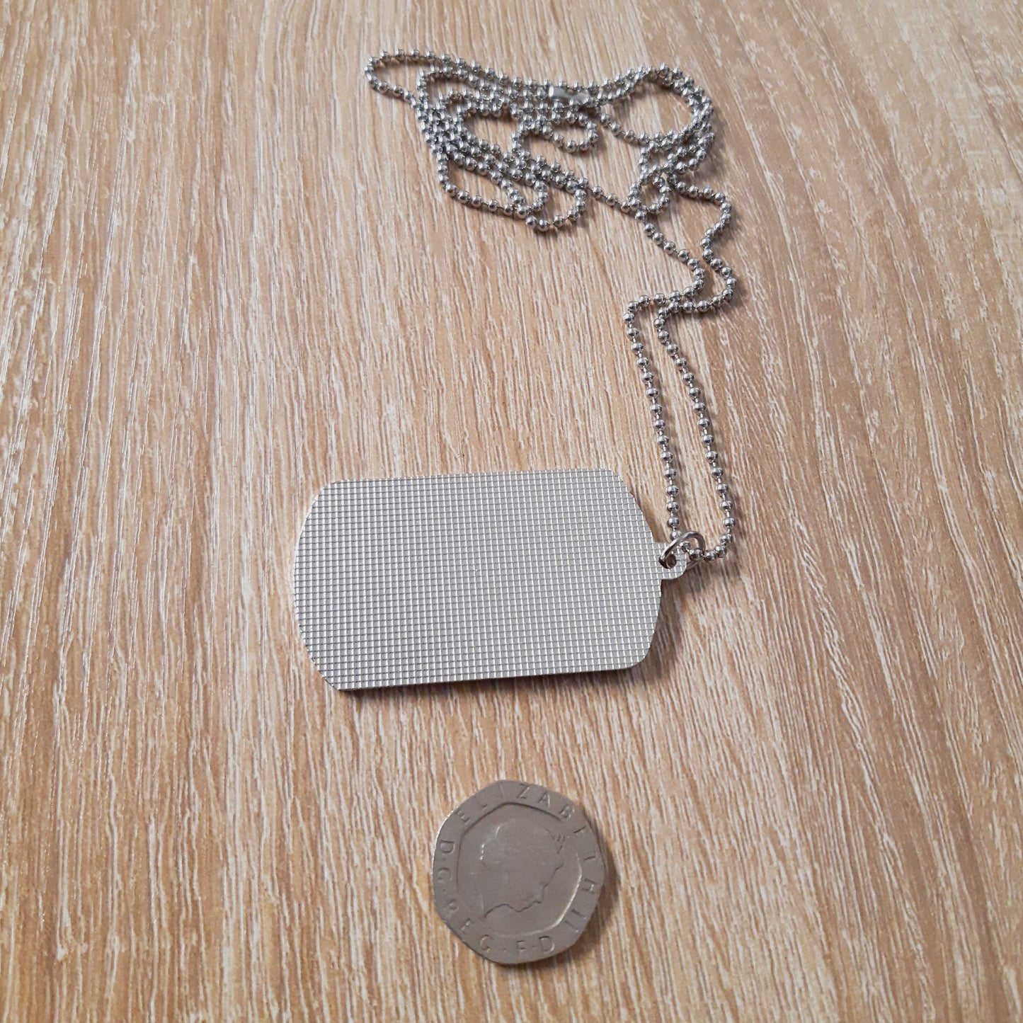 Red Background Football ID Tag Necklace - shopquality4u