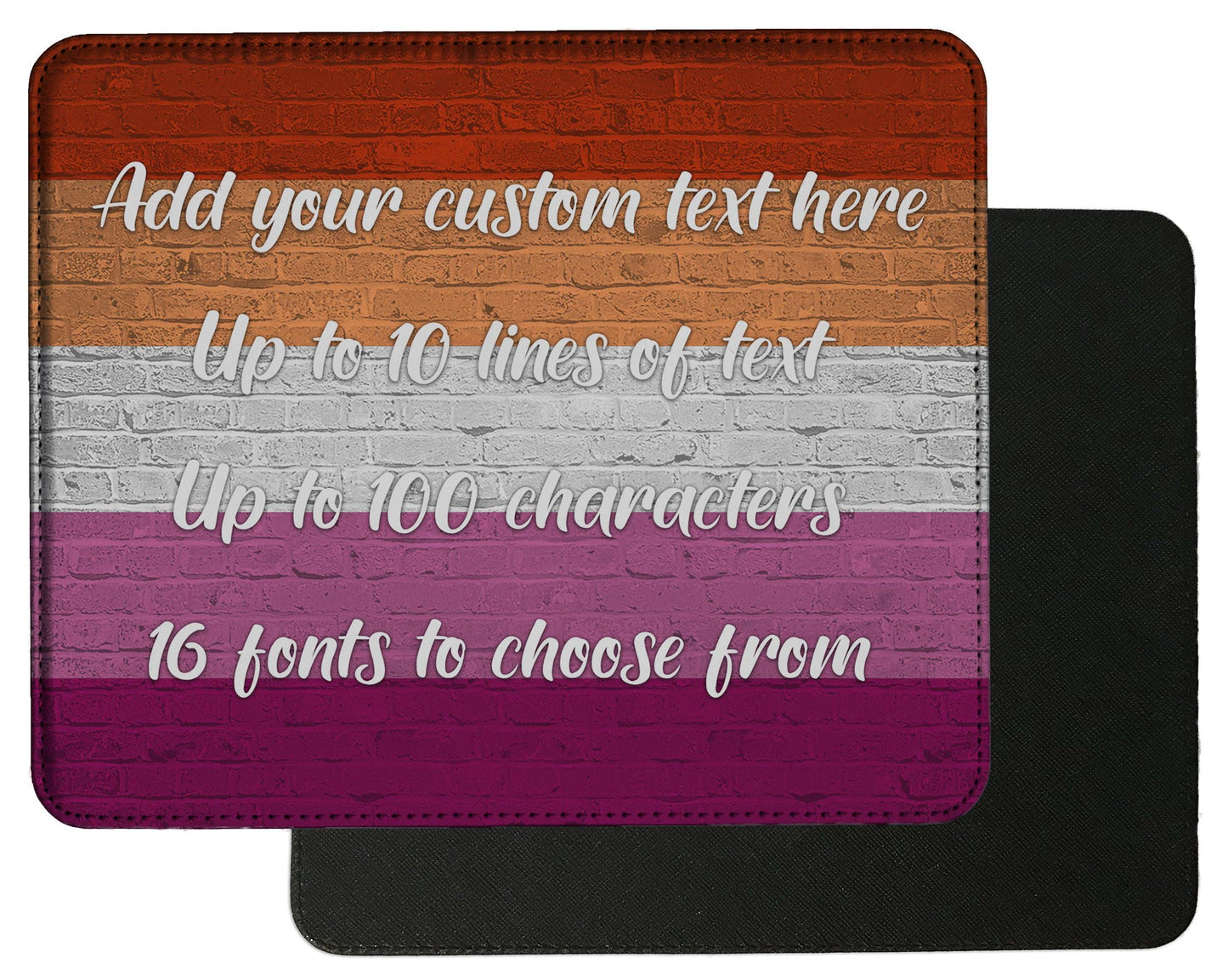 Lesbian Pride Flag Mouse Pad - shopquality4u
