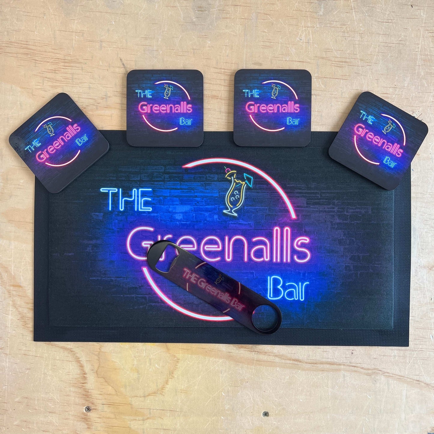 Neon Effect - Personalised Matching Bar Set - shopquality4u
