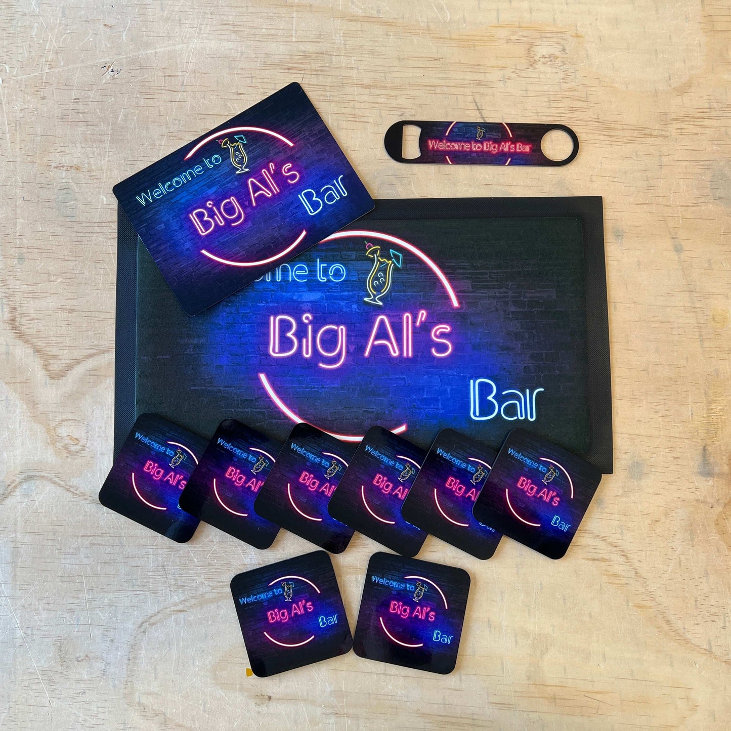 Neon Effect - Personalised Matching Bar Set - shopquality4u