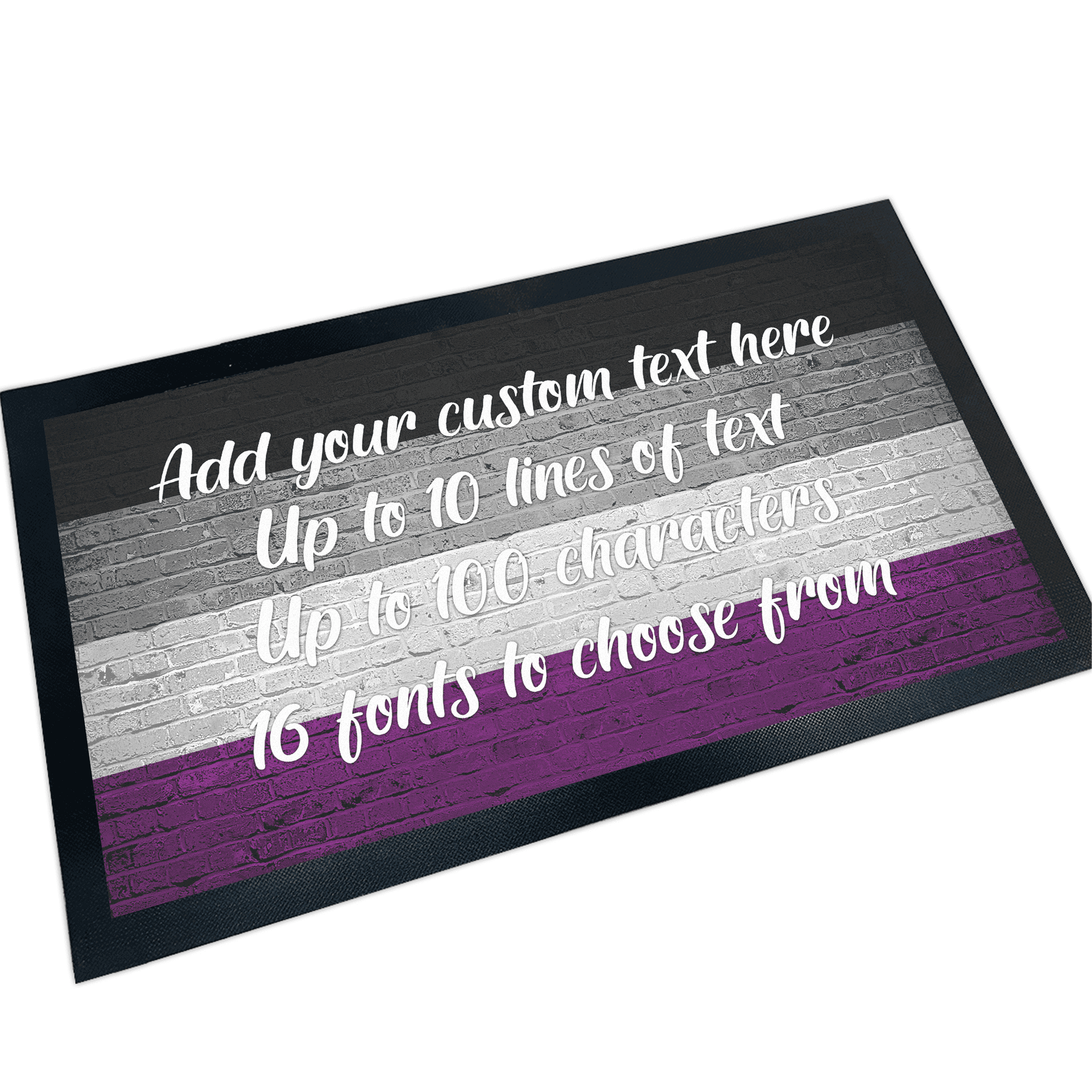 Asexual Pride Flag Door Mat - shopquality4u