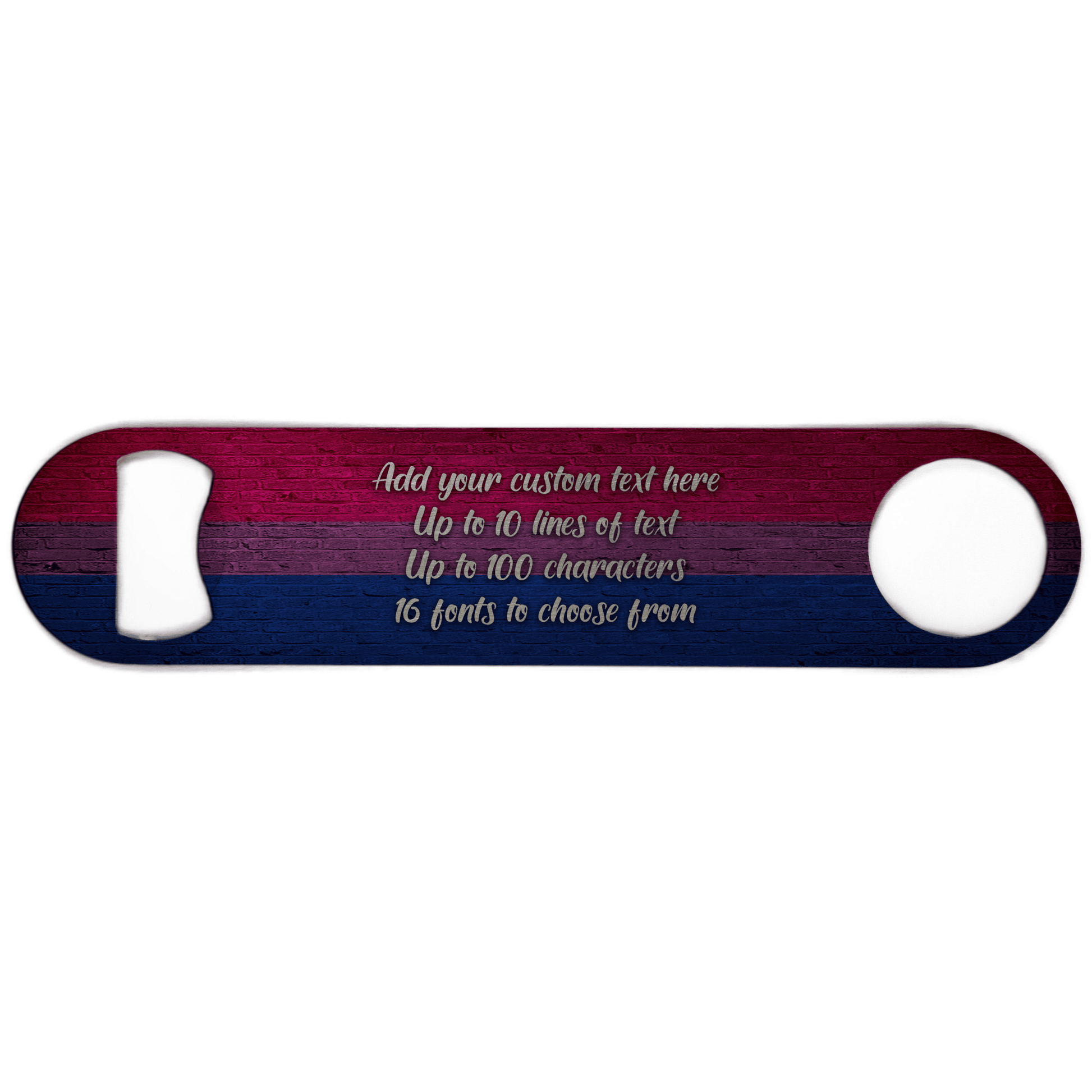 Bisexual Pride Flag Bottle Opener - shopquality4u