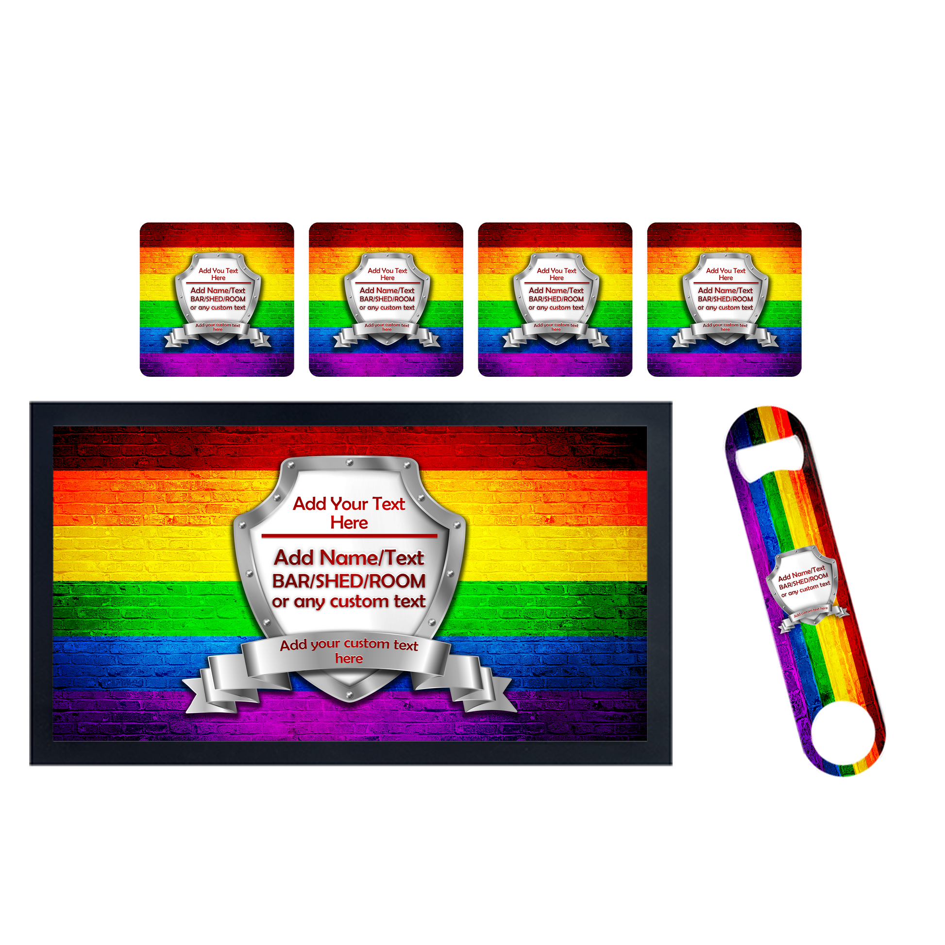 Rainbow Flag Bar Set - shopquality4u
