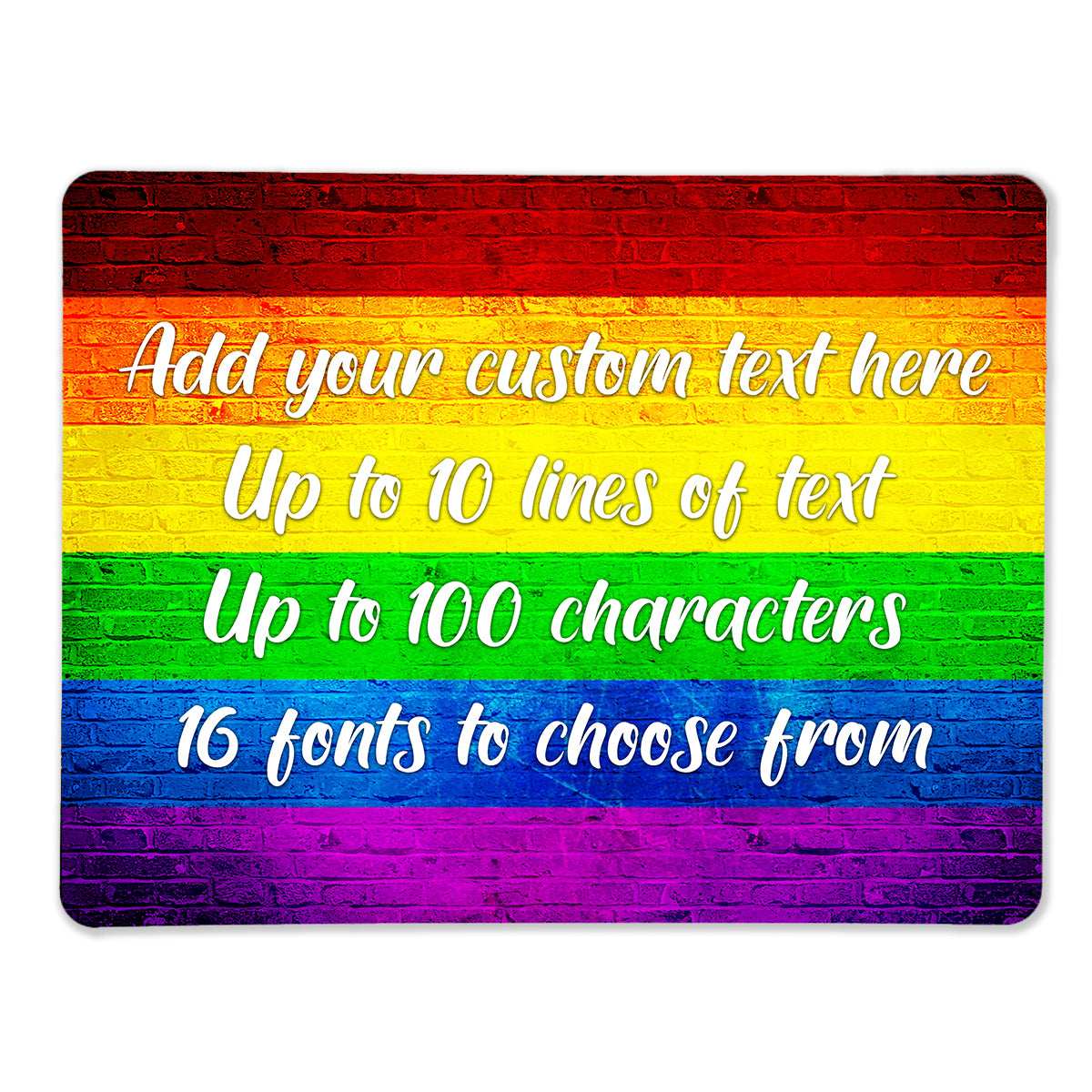 Gay Pride Flag Place Mat - shopquality4u