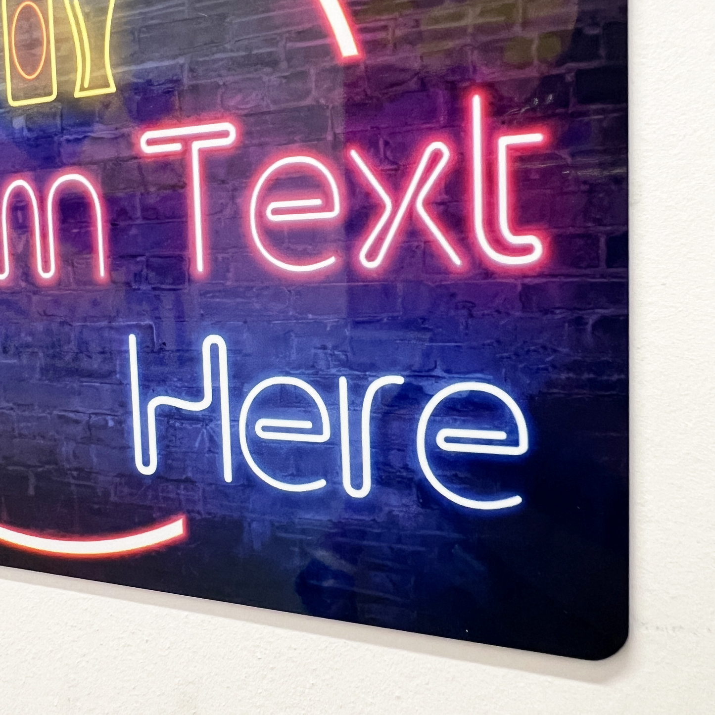 Neon Drink-Themed Metal Sign - shopquality4u