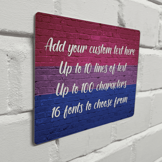 Bisexual Pride Flag Metal Sign - shopquality4u