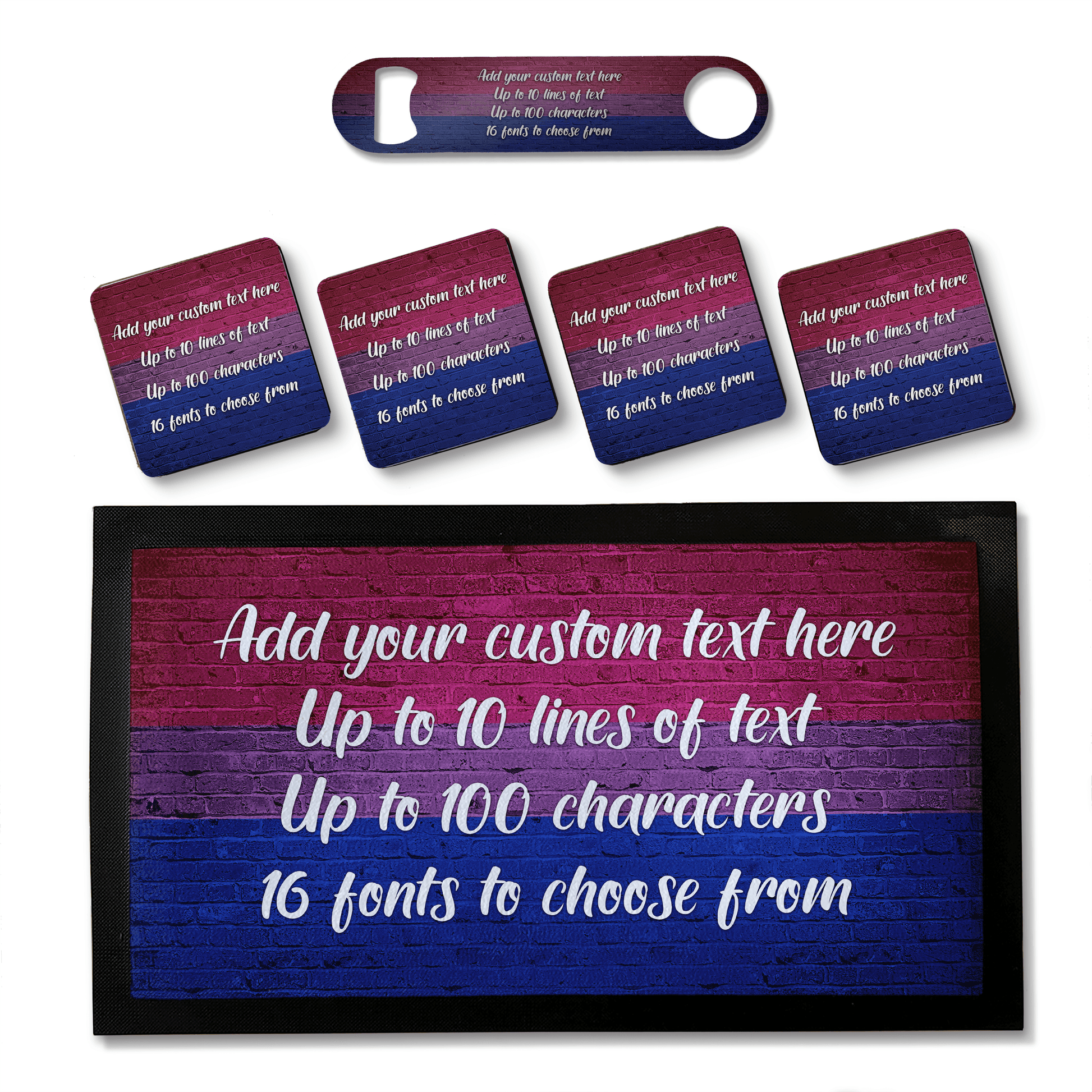 Bisexual Pride Flag Bar Sets - shopquality4u