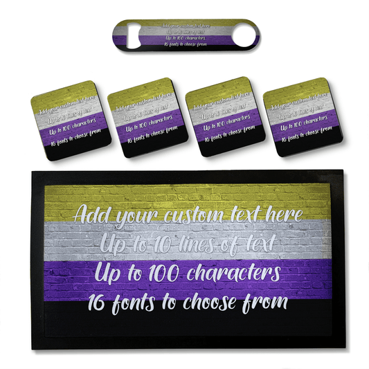 Non-Binary Pride Flag Bar Sets - shopquality4u