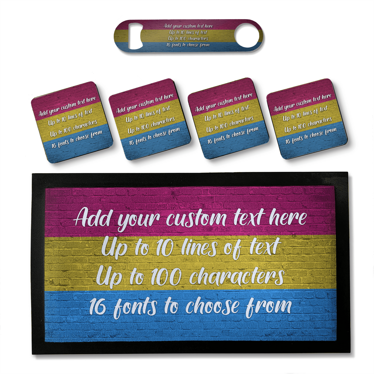 Pansexual Pride Flag Bar Sets - shopquality4u