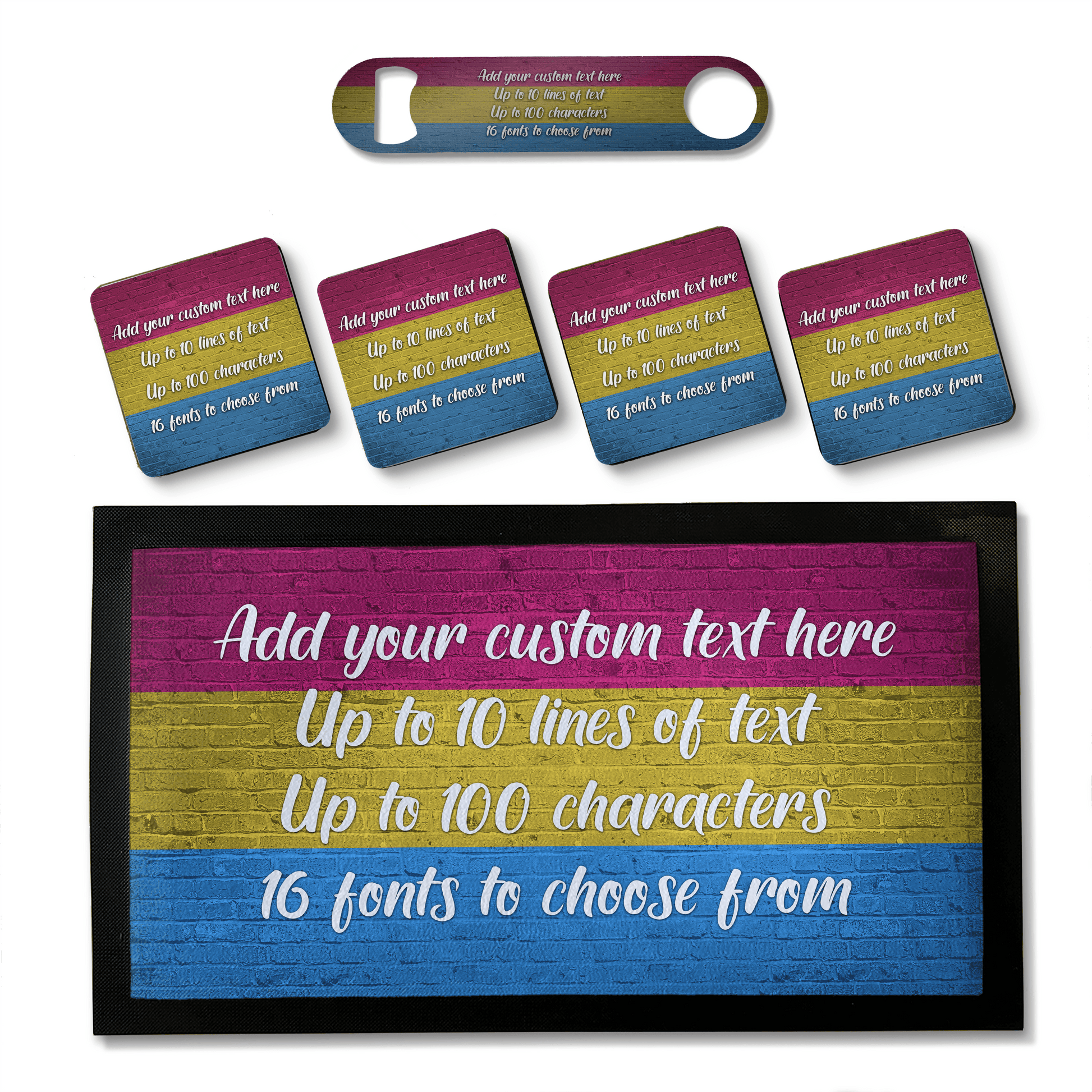 Pansexual Pride Flag Bar Sets - shopquality4u