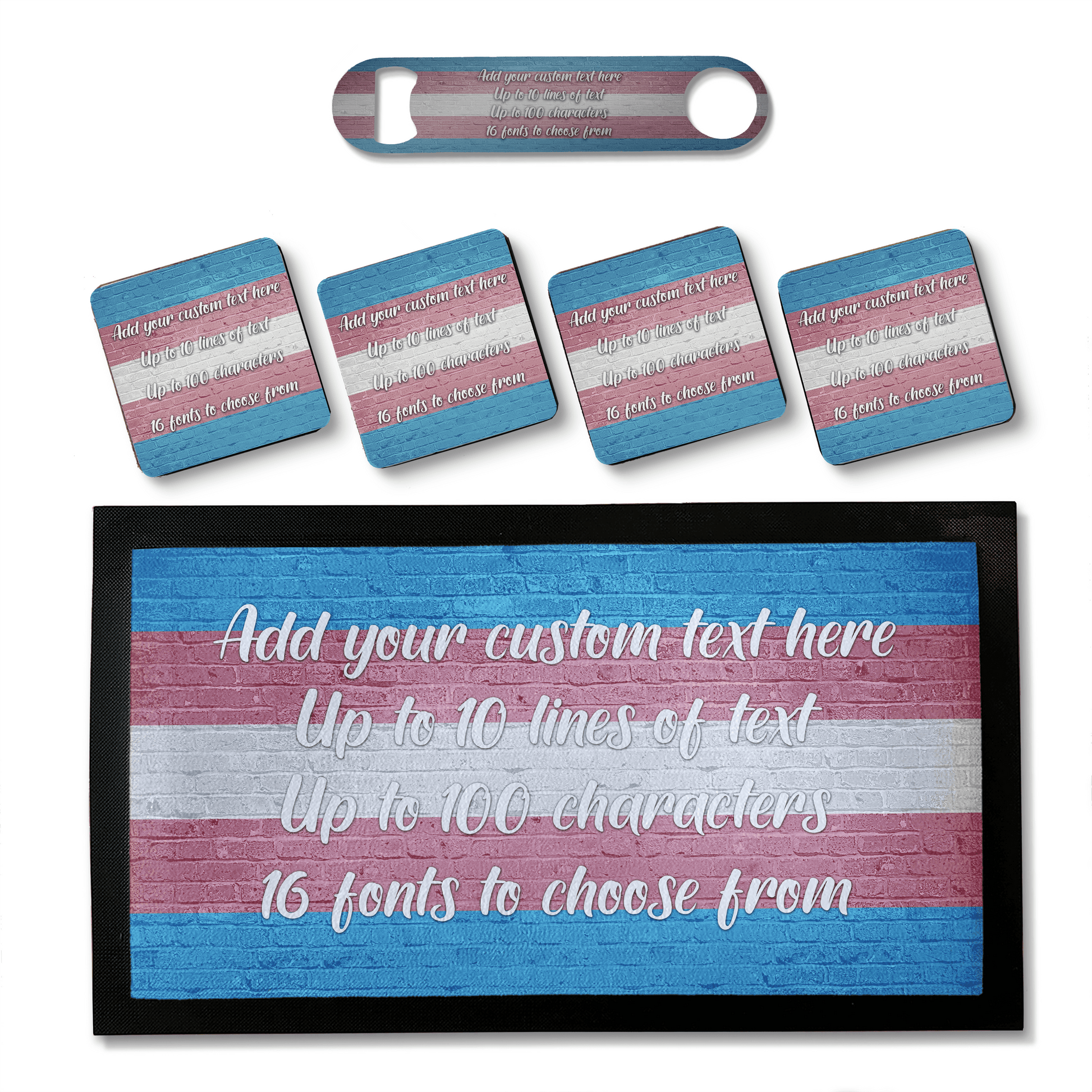 Trans Pride Flag Bar Sets - shopquality4u