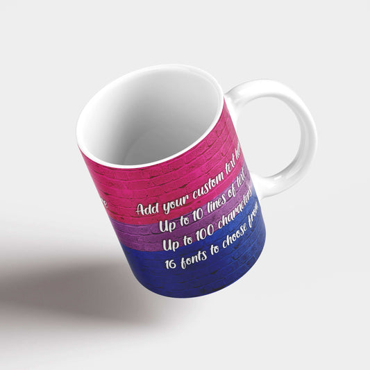 Bisexual Pride Flag Custom Mug - shopquality4u