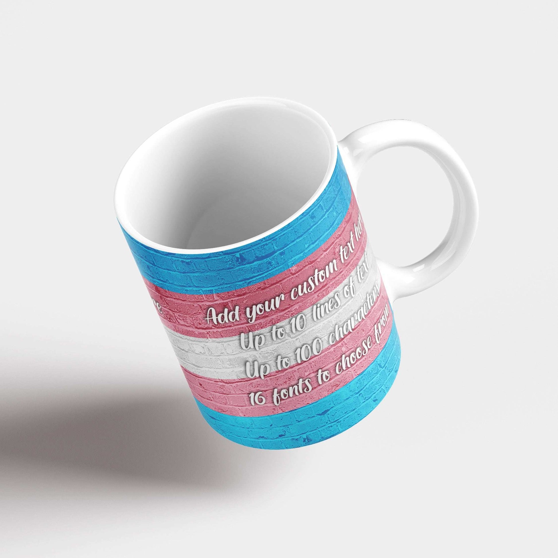 Trans Pride Flag Custom Mug - shopquality4u