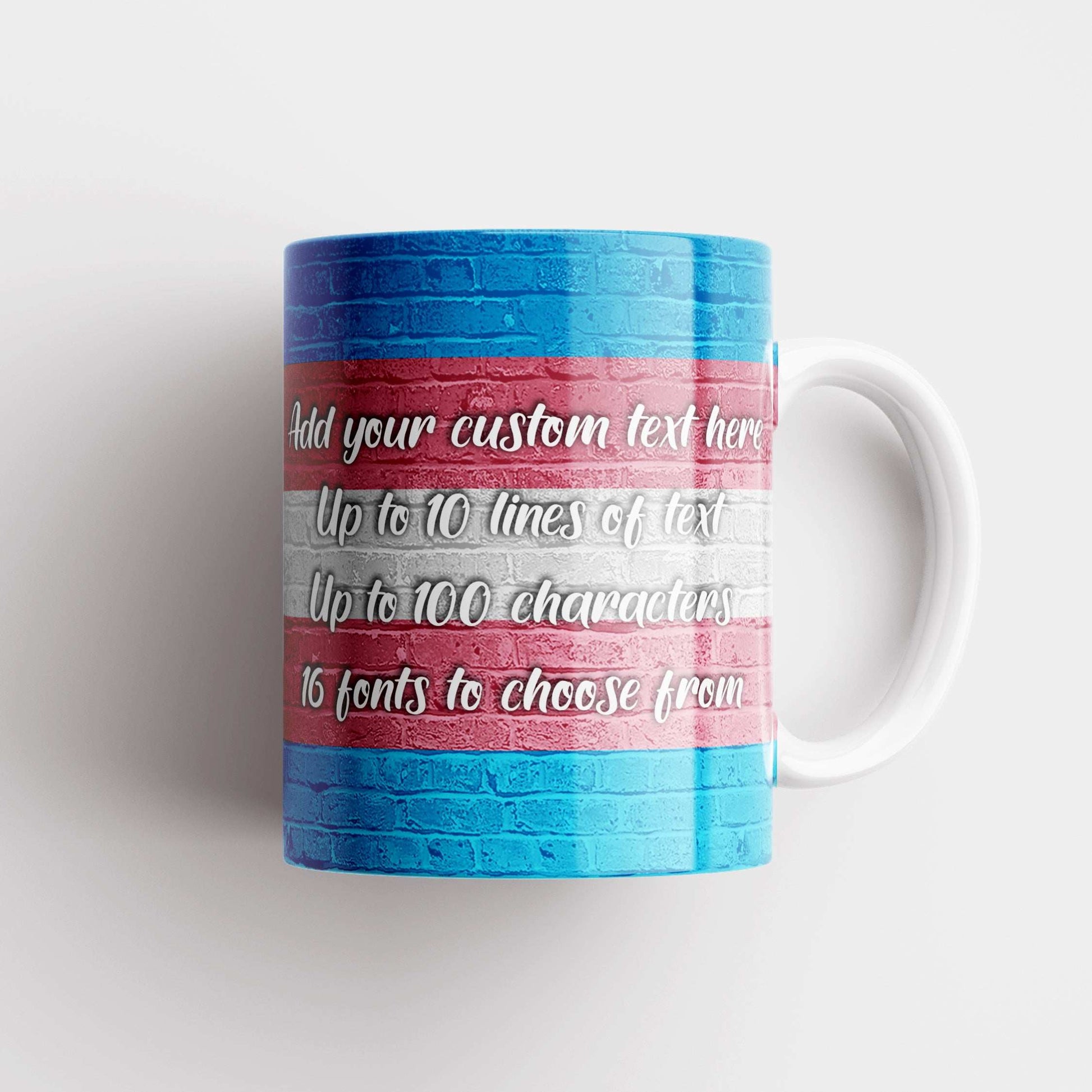 Trans Pride Flag Custom Mug - shopquality4u