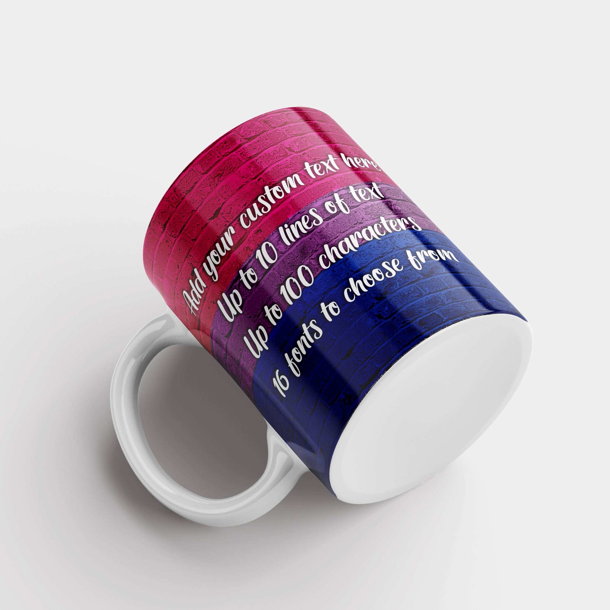 Bisexual Pride Flag Custom Mug - shopquality4u