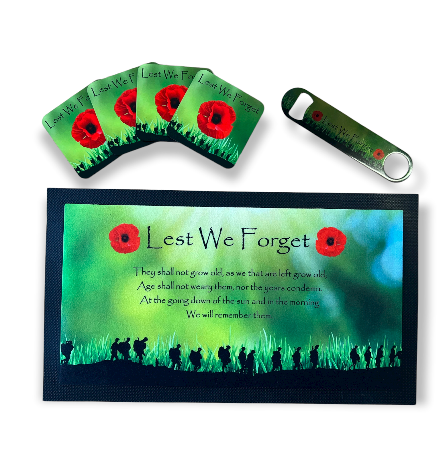 Flanders Field Remembrance Bar Set - shopquality4u