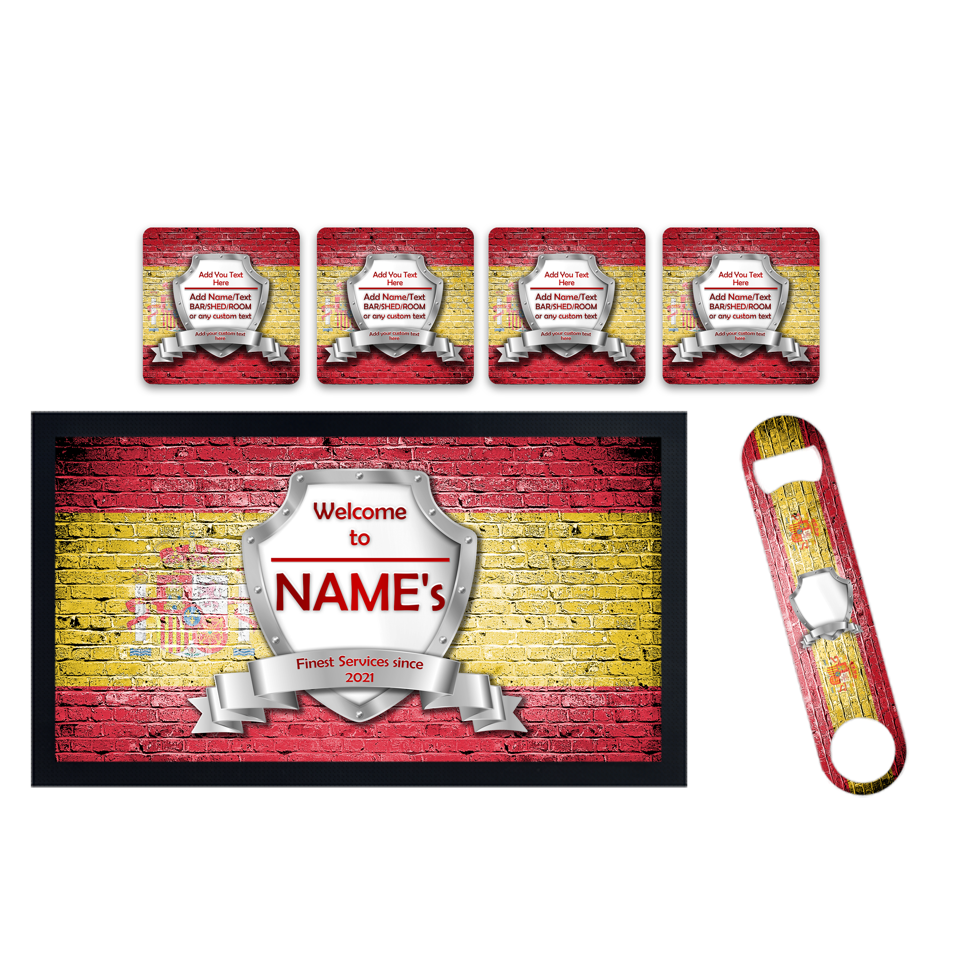 Spanish Flag Bar Set - shopquality4u