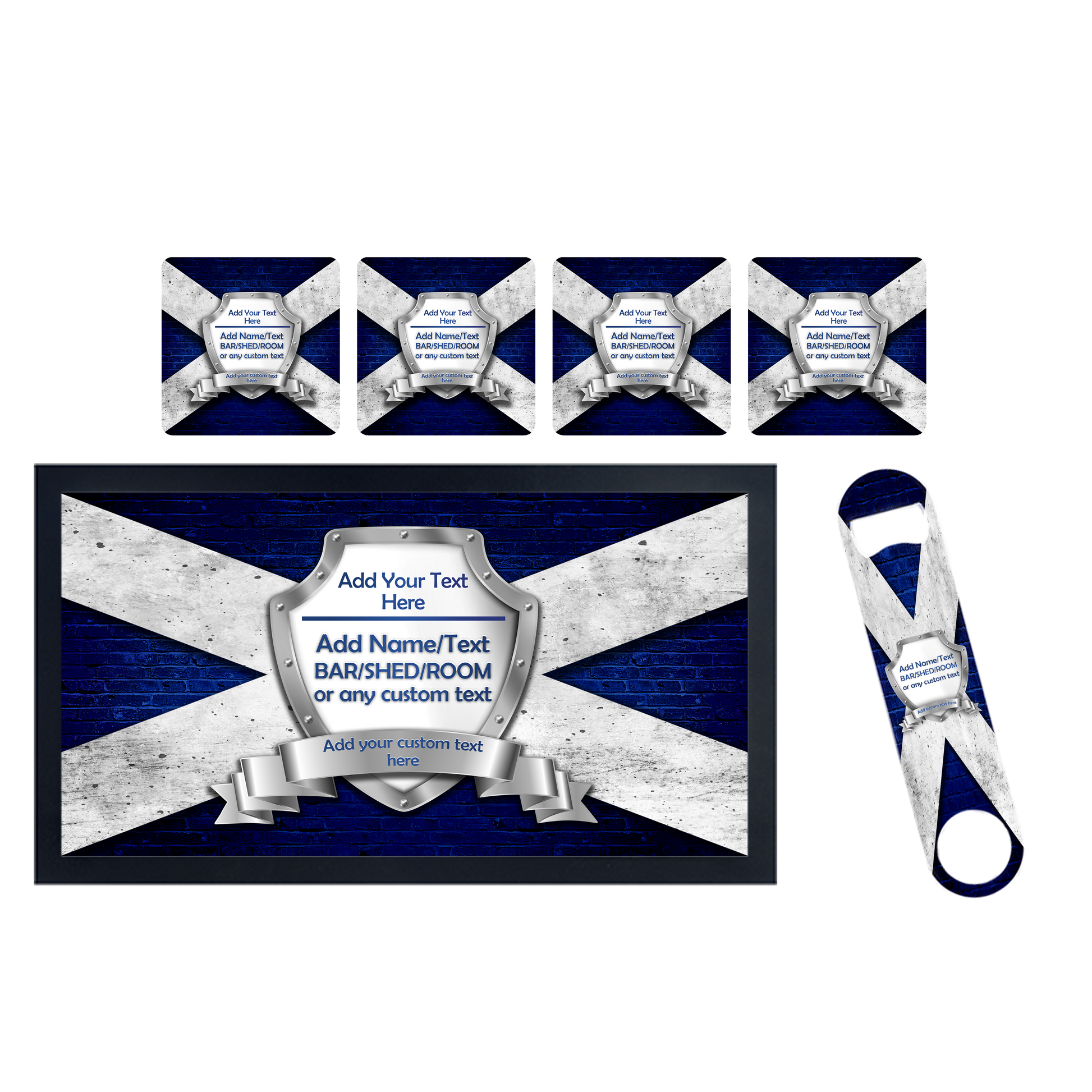 Scottish Flag Bar Set - shopquality4u