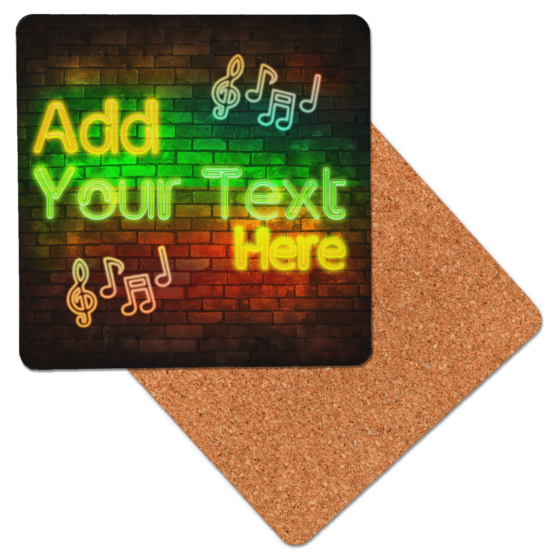 Personalised Neon Musical Notes Bar Set - shopquality4u