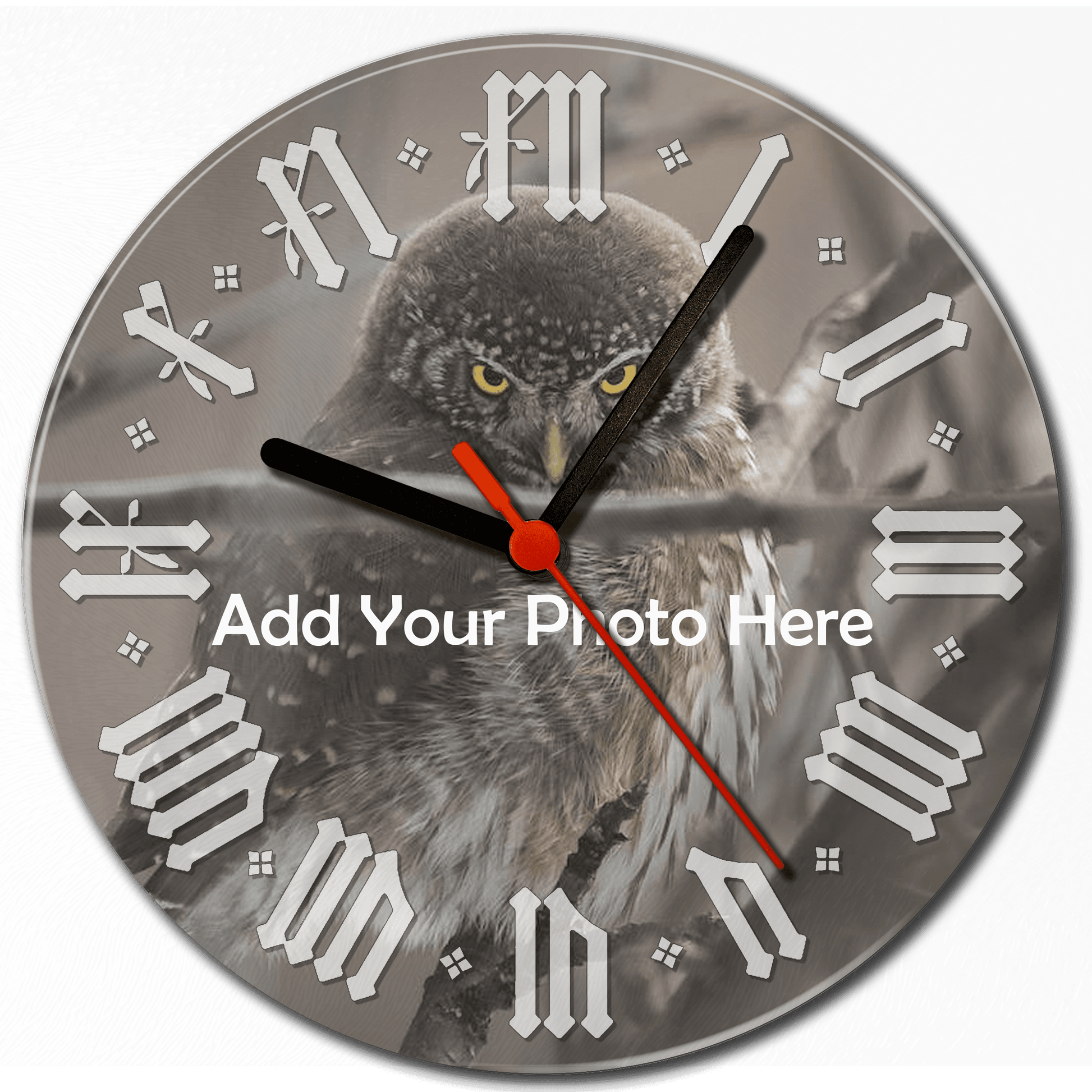 Personalised Glass Clock - shopquality4u