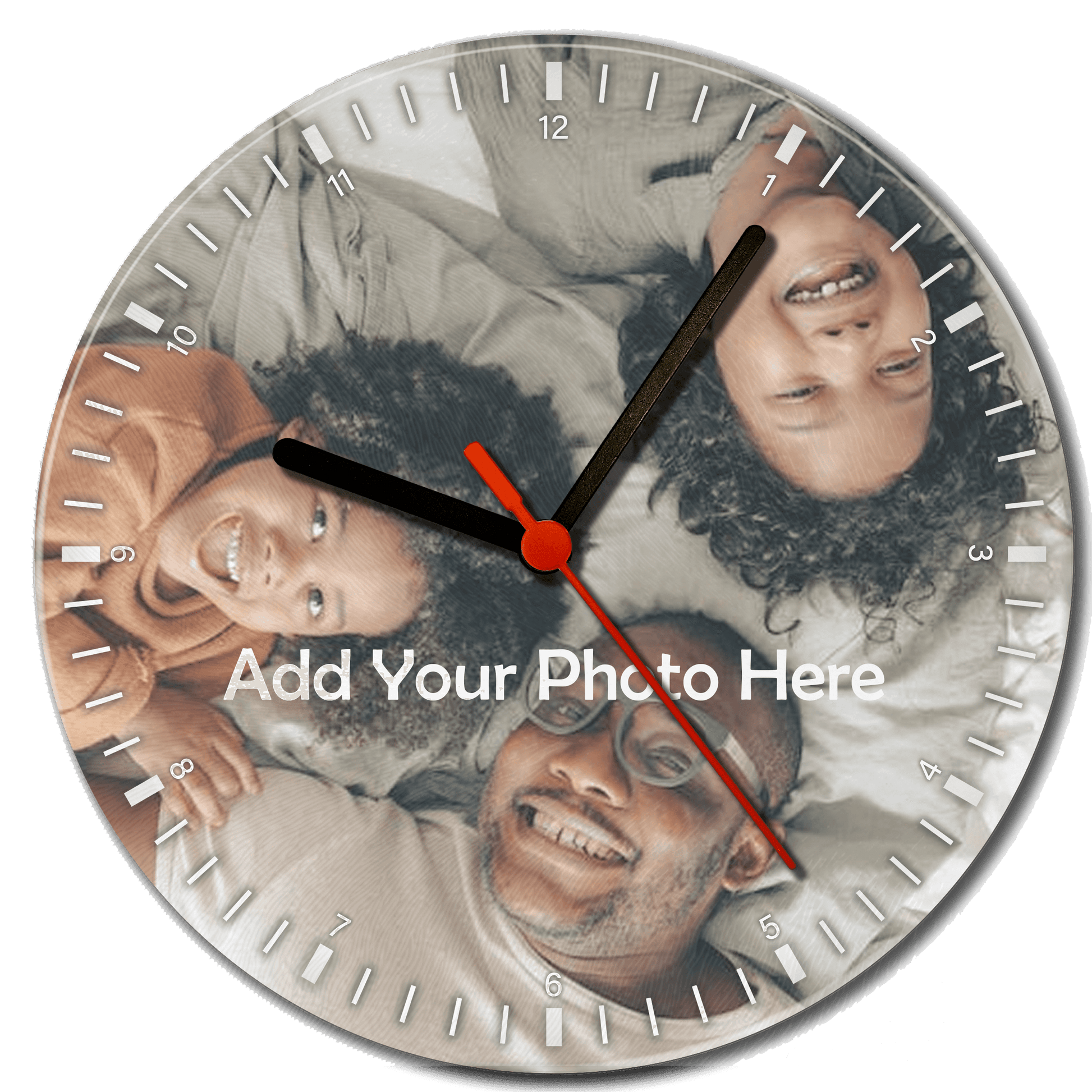 Personalised Glass Clock - shopquality4u