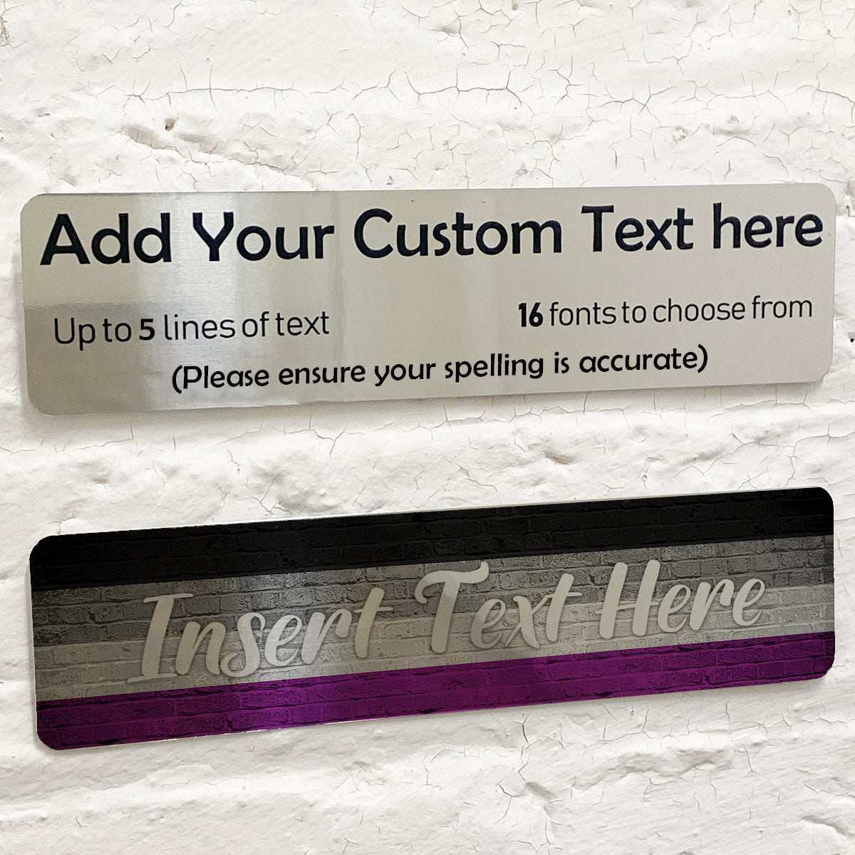Asexual Pride Flag Mirror Metal Plaque - shopquality4u
