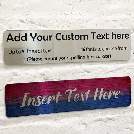 Bisexual Pride Flag Mirror Metal Plaque - shopquality4u