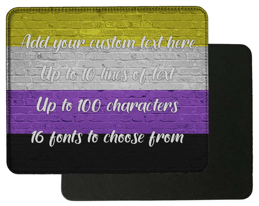 Non-Binary Pride Flag Mouse Pad - shopquality4u