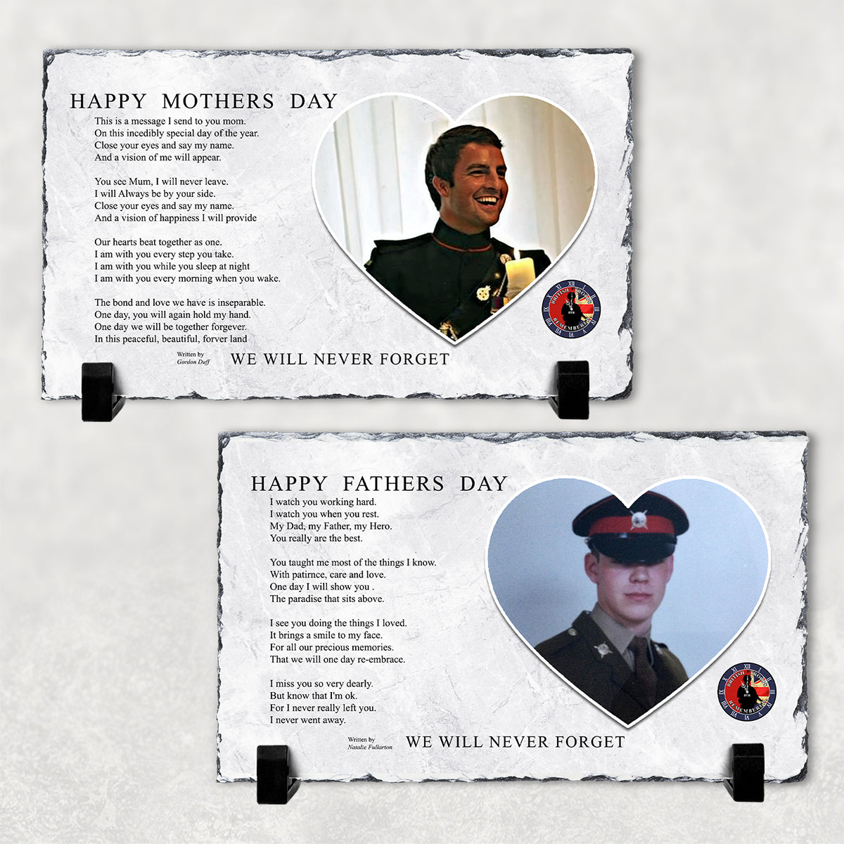 BTR Rock Slate - Mothers/Fathers Day (22 x 12cm) - shopquality4u