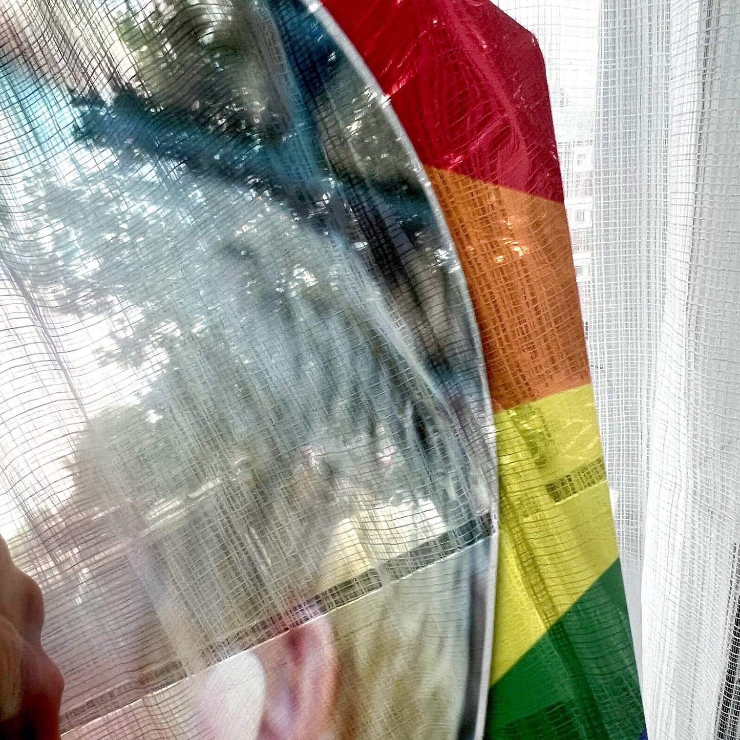 Pride Mirror Metal Rainbow Flag & Text Mirror Finish Sign - shopquality4u