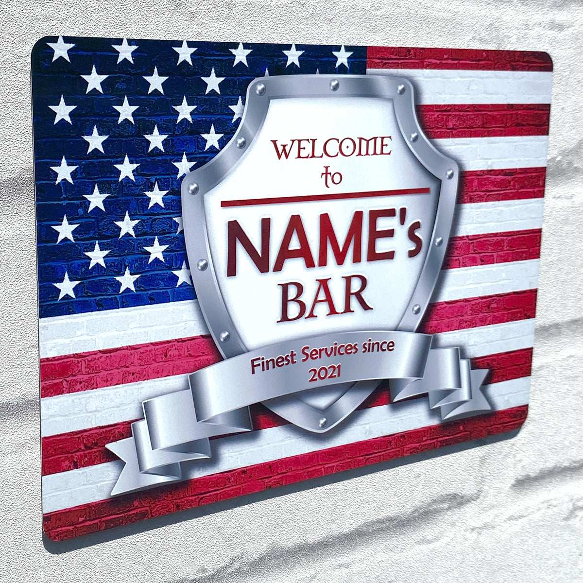 American Flag Metal Sign - shopquality4u