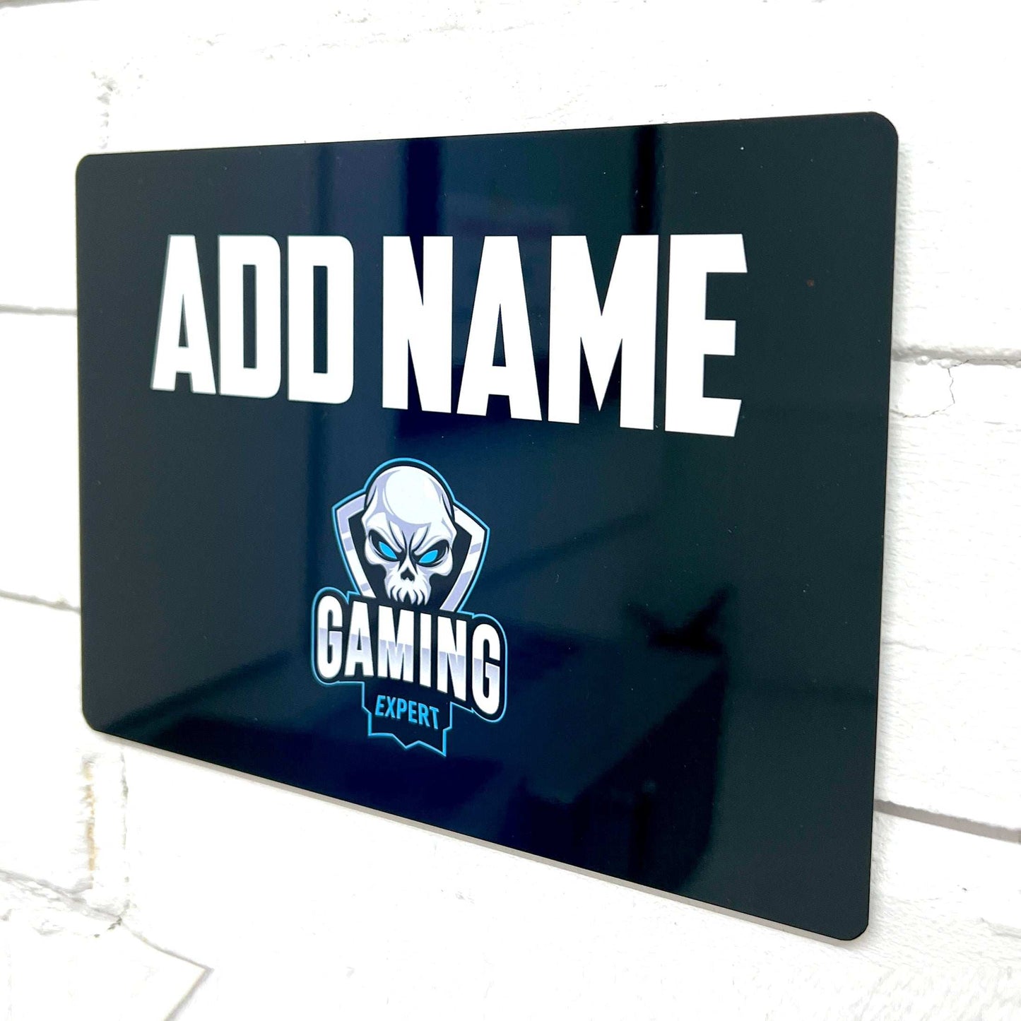 Personalised Metal Mirror Gamer Sign - Gaming Expert - shopquality4u