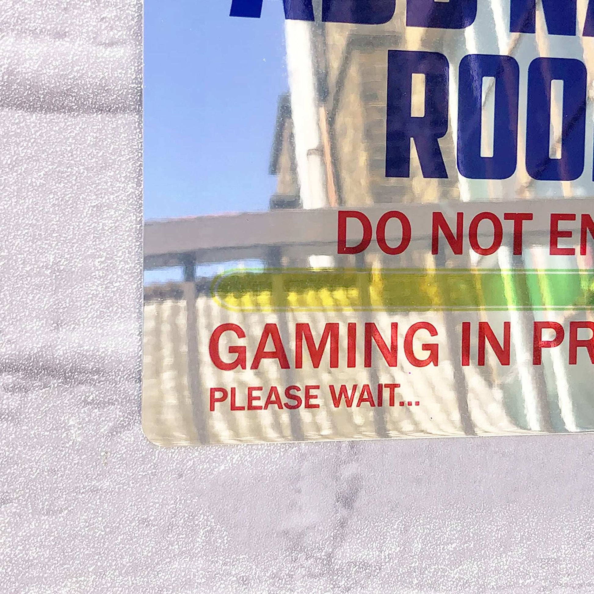 Personalised Metal Mirror Gamer Sign - Gaming In Progress - shopquality4u