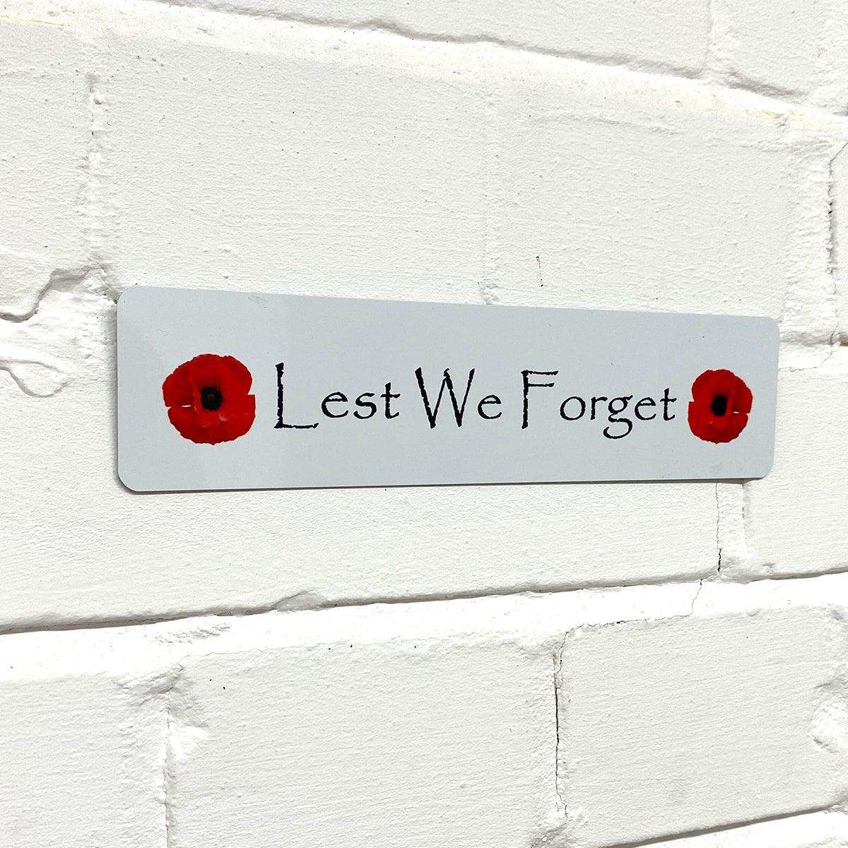 Lest We Forget Plaque - shopquality4u