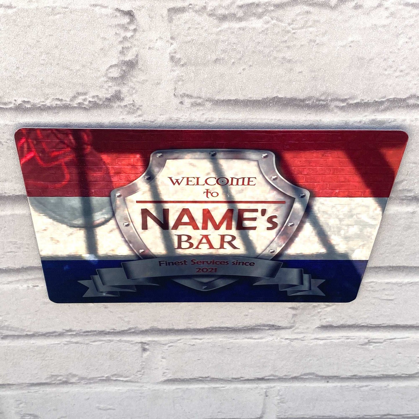 Dutch Flag Mirror Finish Sign - shopquality4u