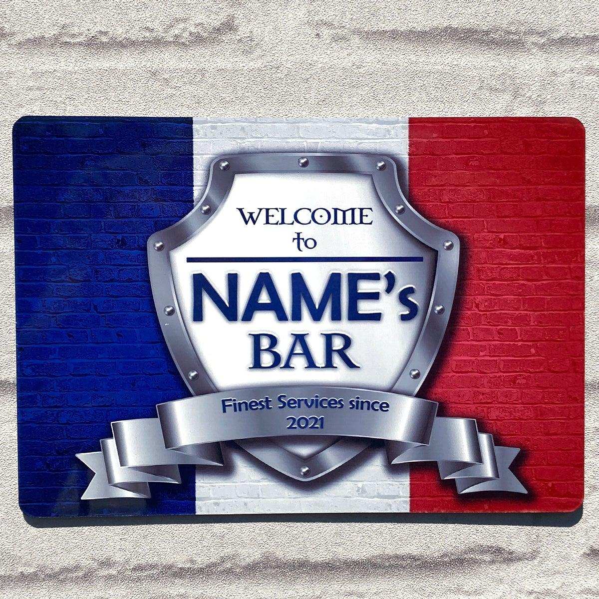 French Flag Metal Sign - shopquality4u