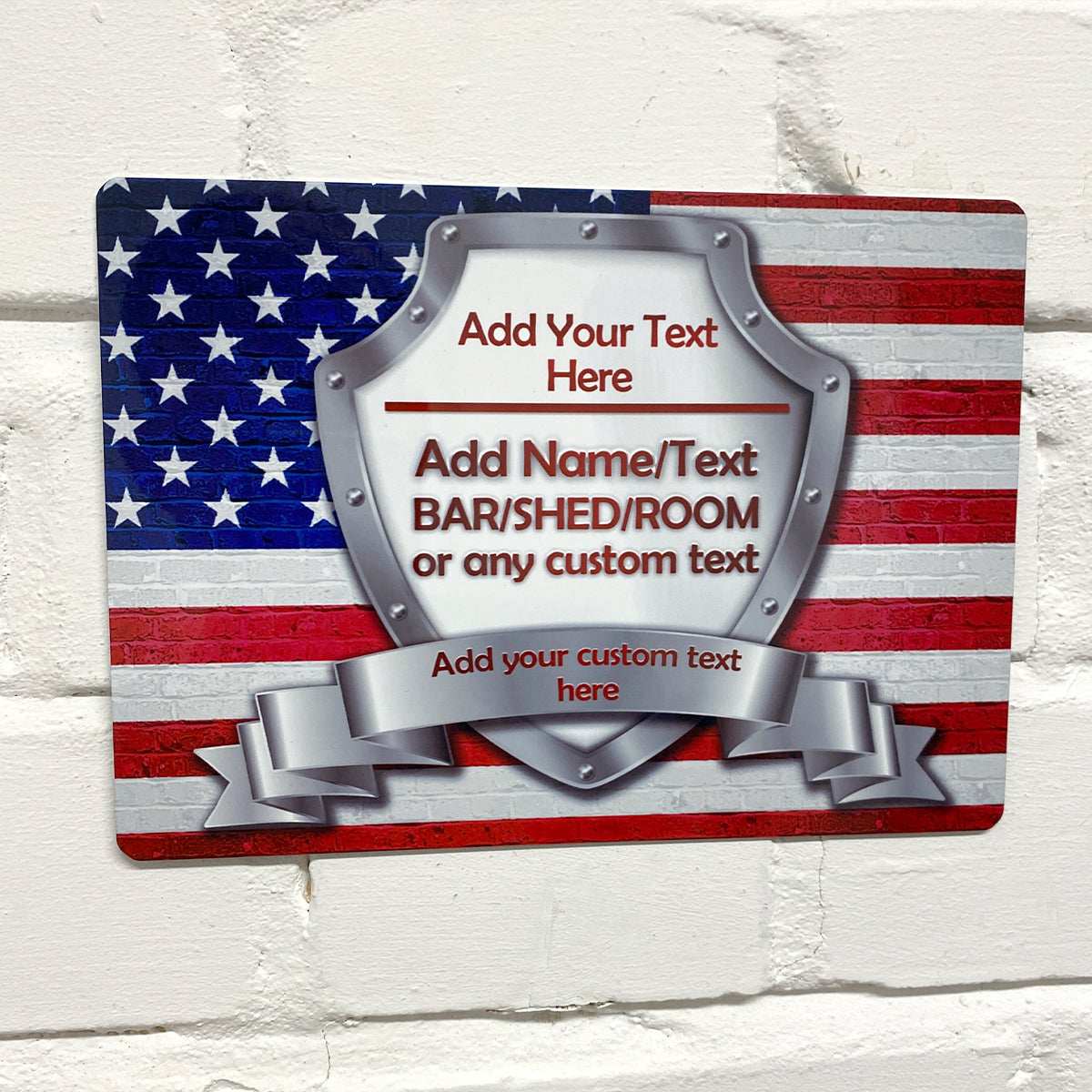 American Flag Metal Sign - shopquality4u
