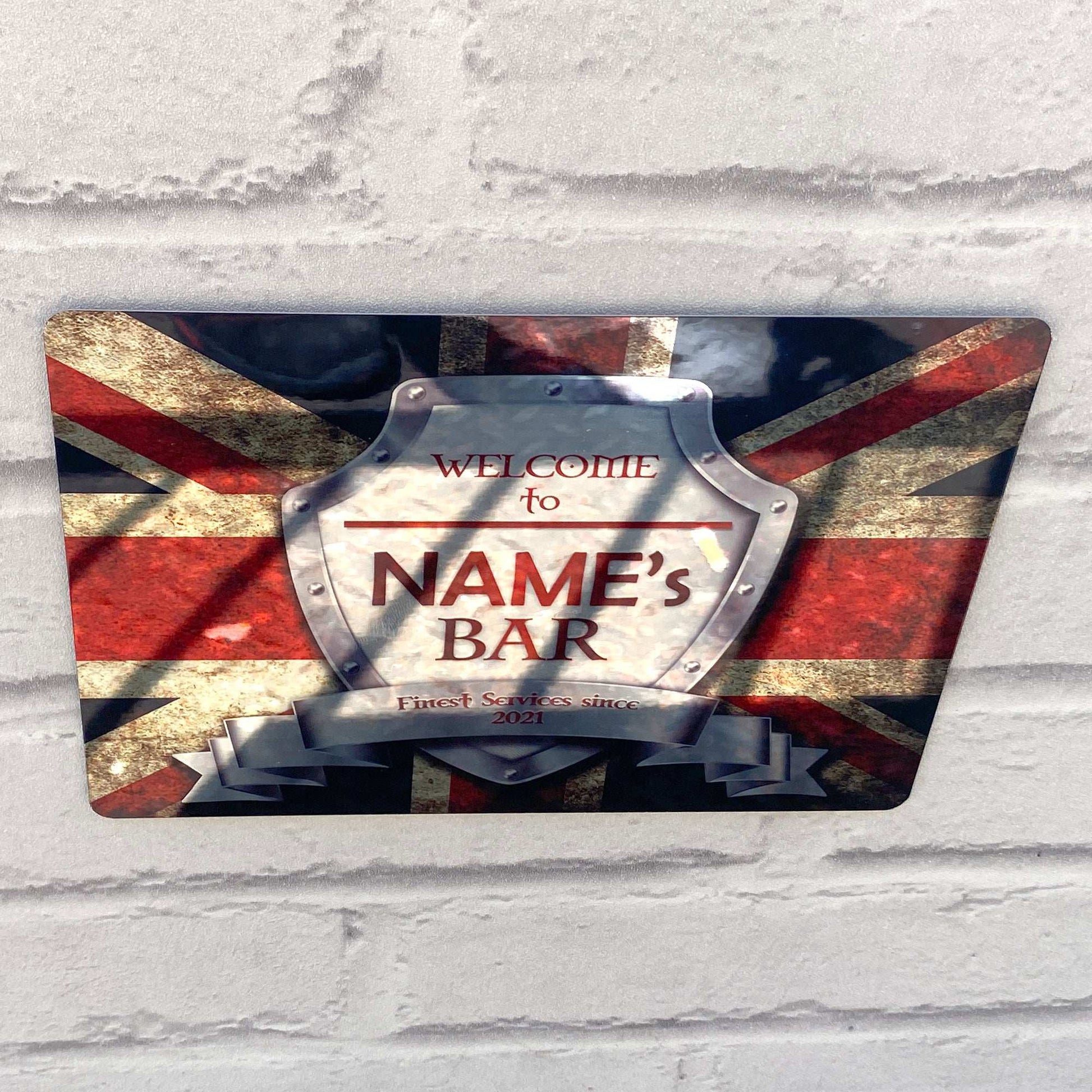 British Flag Mirror Finish Sign - shopquality4u