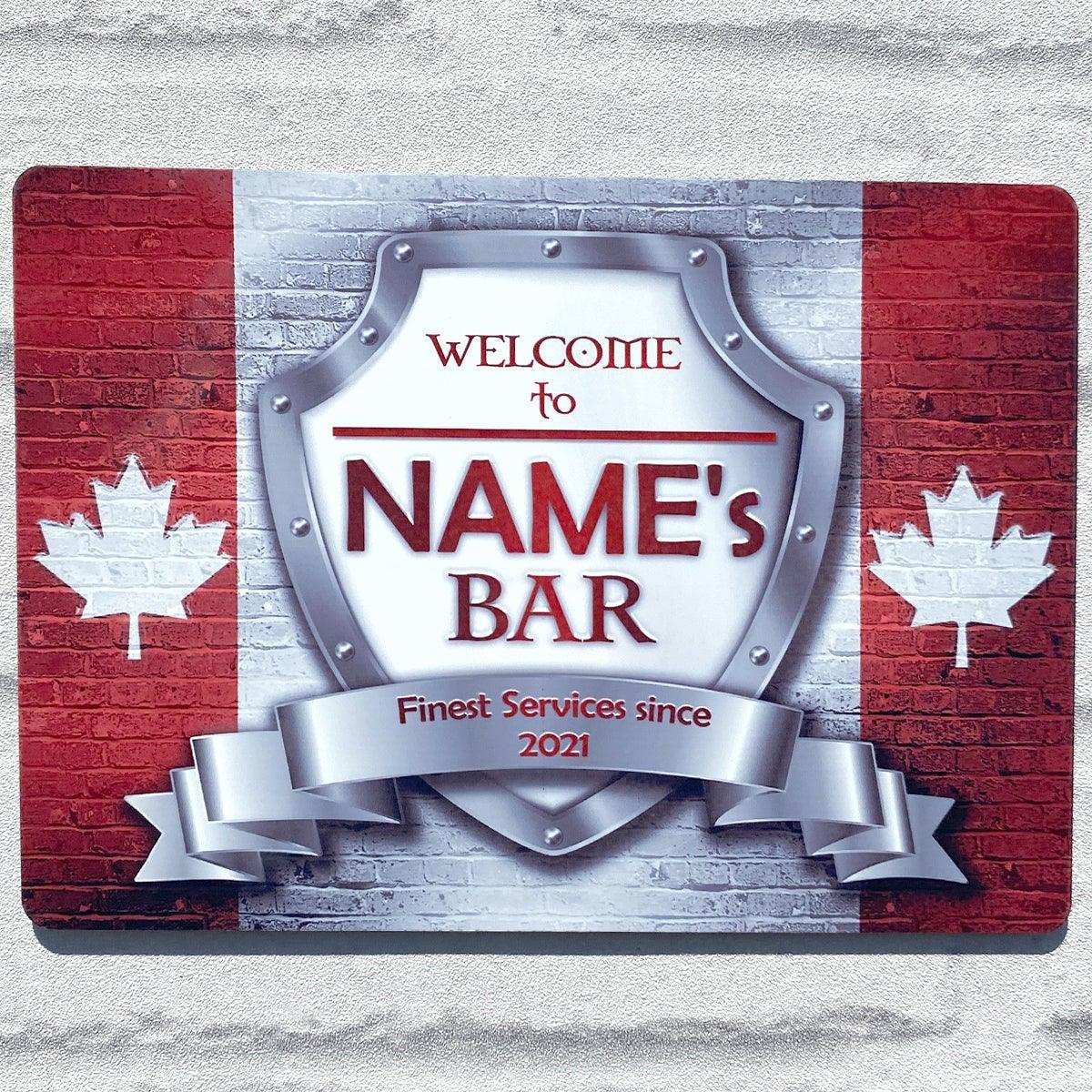 Canadian Flag Metal Sign - shopquality4u