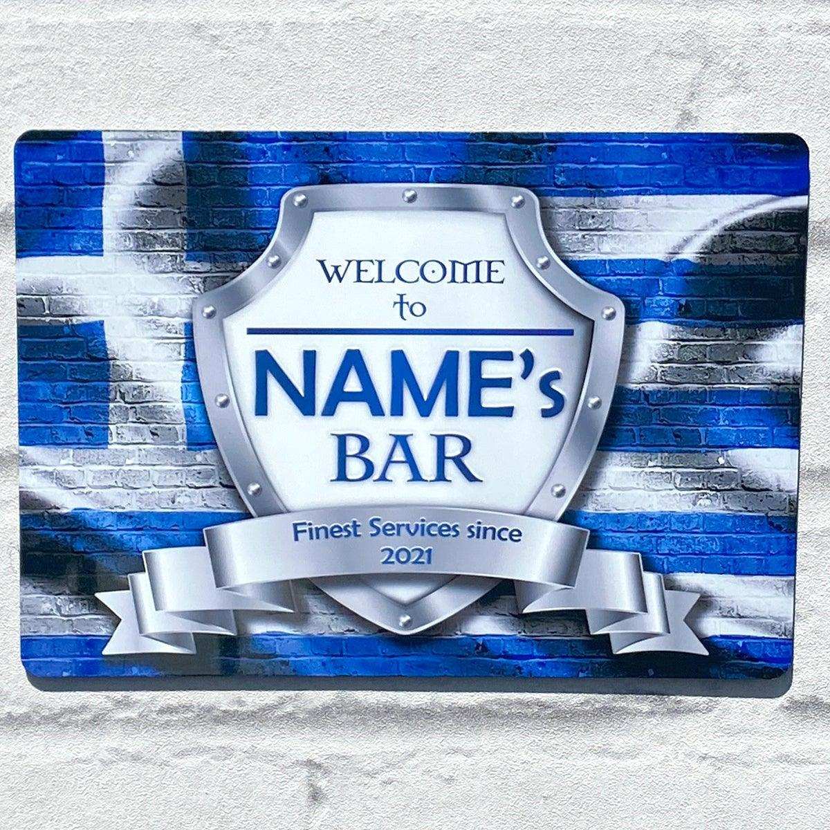 Greek Flag Metal Sign - shopquality4u