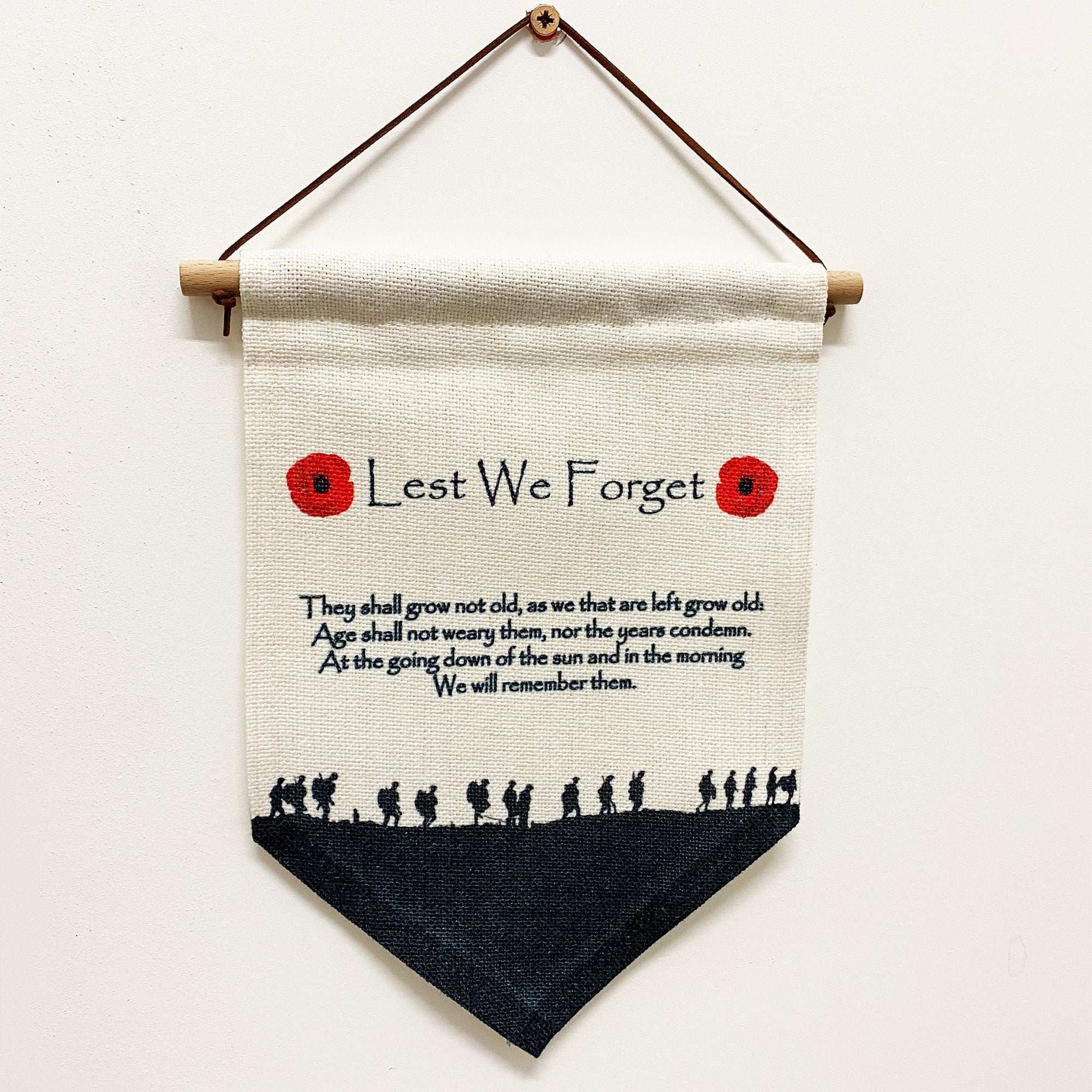 Lest We Forget Linen Bunting - shopquality4u
