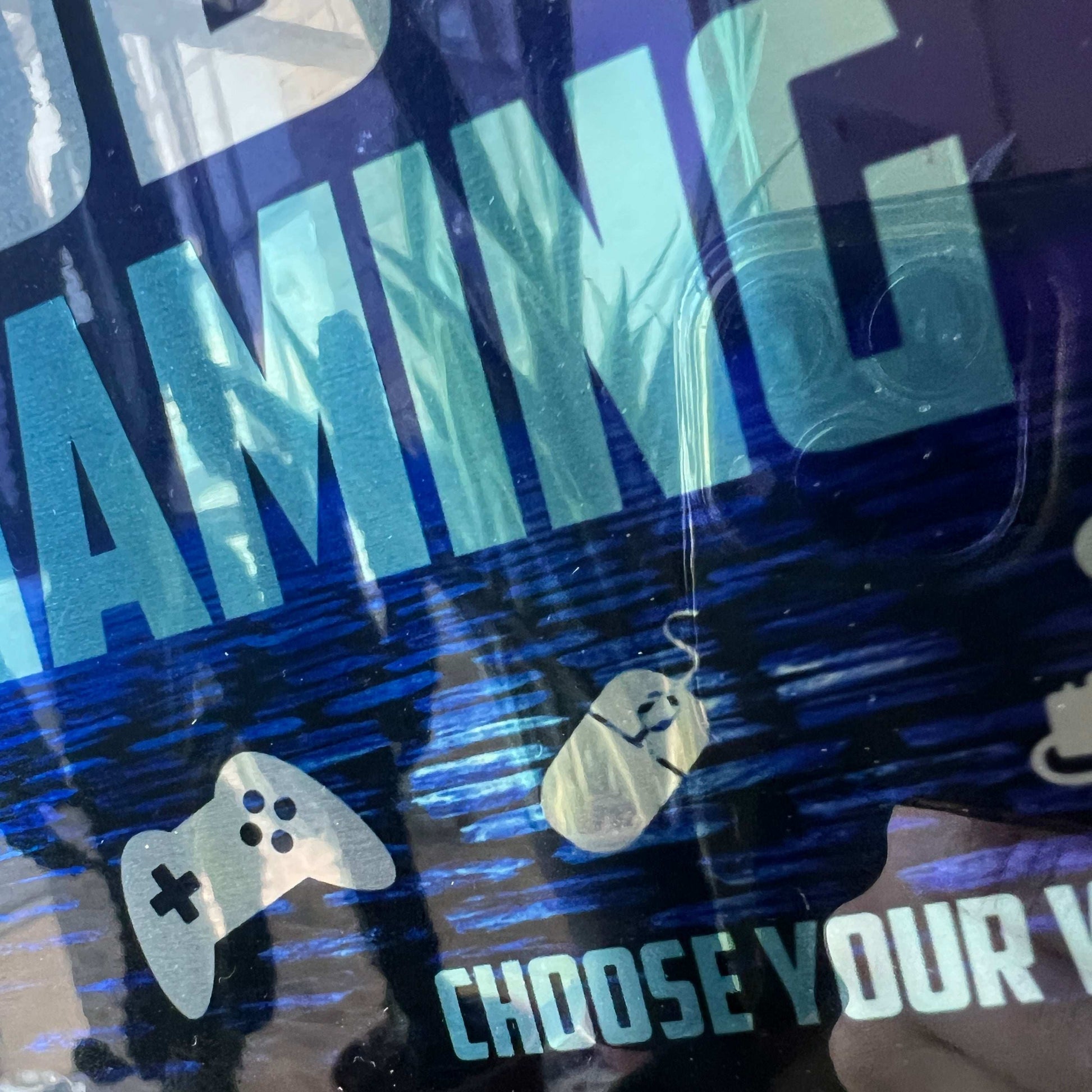 Personalised Metal Mirror Gamer Sign - Gaming Zone Bricks - shopquality4u