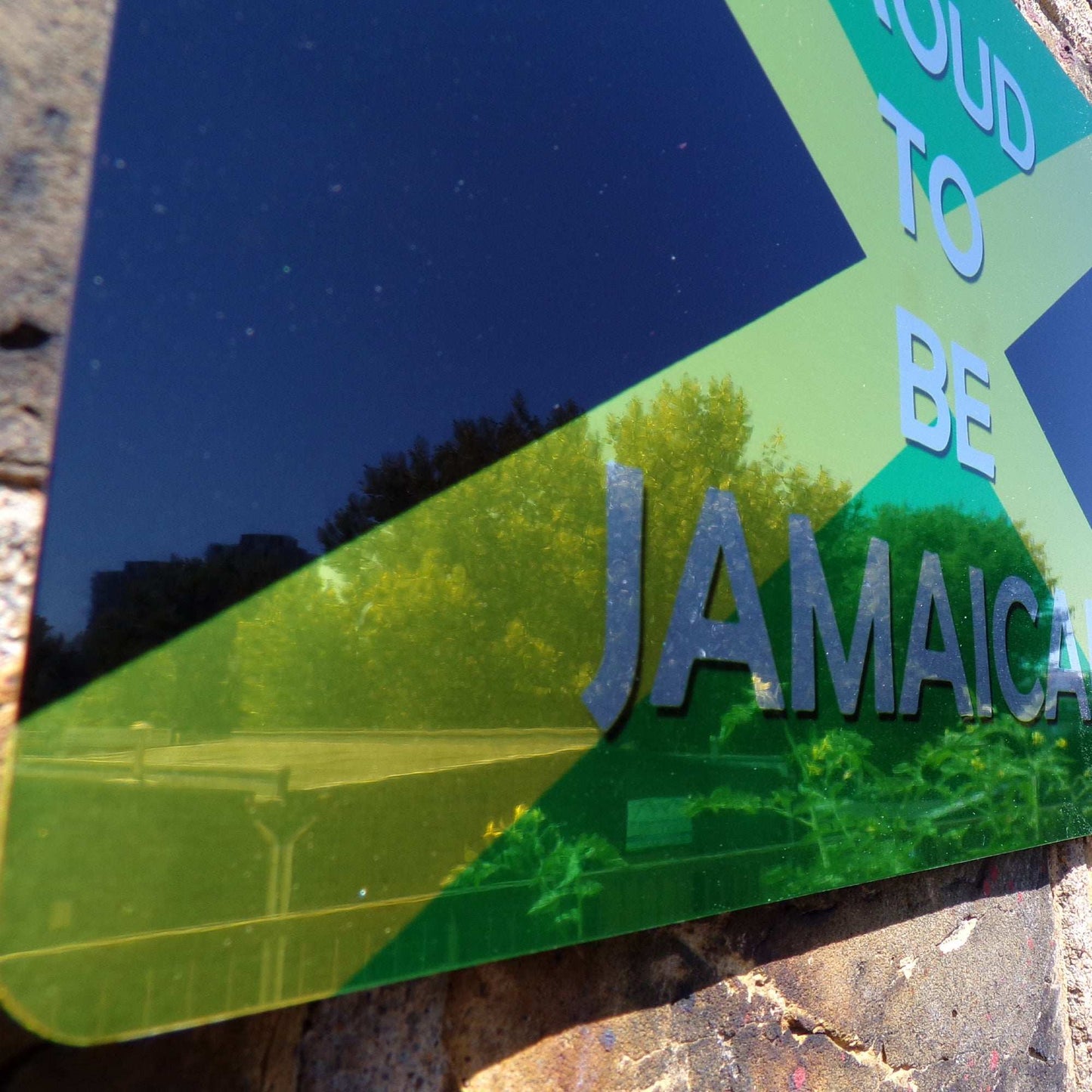 Proud to Be Jamaican Mirror Metal Sign - shopquality4u